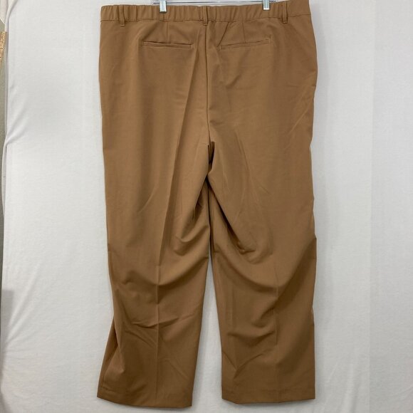 Torrid Studio size 20 Tan Camel Stretch Straight Leg Pants Office Career - Picture 8 of 9